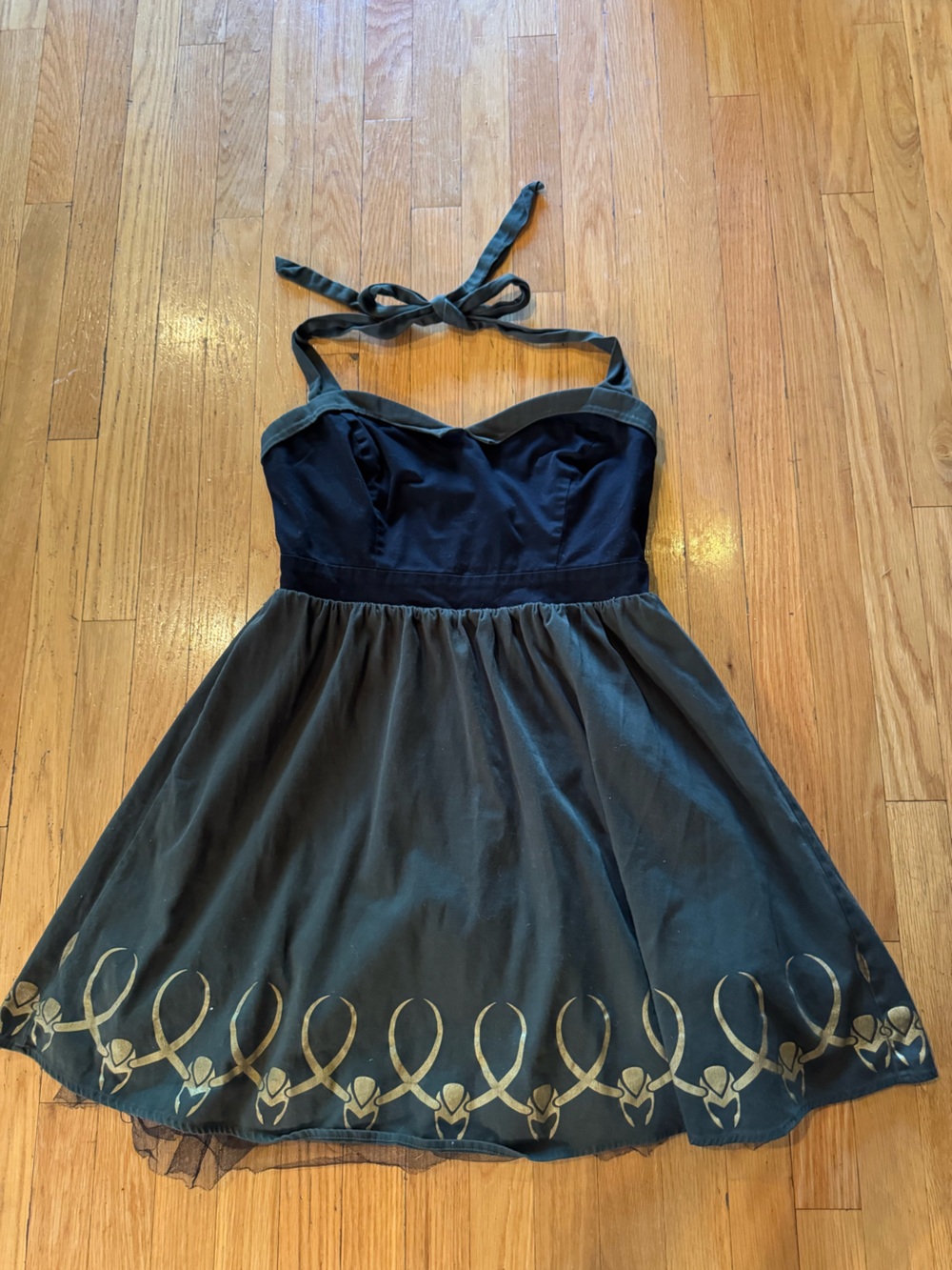 Her Universe Marvel Loki Limited Edition Halter Dress XL Cosplay Disneybound - Picture 6 of 12